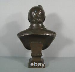 Buste Adolphe Thiers Sculpture Bronze Ancien Signé Bulio