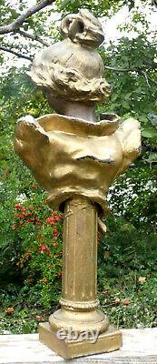 Buste Ancien Femme Facon Marianne Xixeme 1900 Sculpture Statue Ancienne