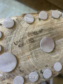 Buste Art Populaire Bois Sculpté Ancien Statue Statuette Sculpture Primitif