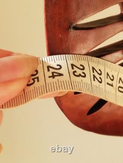 Buste de femme Balinaise Statue ancienne en bois massif