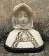 Buste En Albâtre Figurant La Vierge Marie Sculpture Ancienne Vers 1900