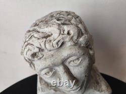Buste jeune homme antique Moulage ancien sculpture