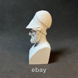 Buste sculpture général Périclès artisanal, statue d'art grec ancien