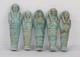 Collection De 5 Statues Pharaoniques Anciennes &Eacute;gyptiennes Ushabti De La Rein