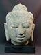 C Ancienne Tête Du Bouddha Sculpture En Pierre 24kg36cm Java Rare Et Très Déco