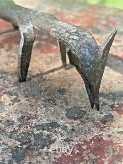 Chacal Sculpture Zoomorphe Fer forgé Afrique de l'Ouest Ancien