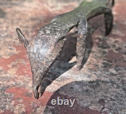 Chacal Sculpture Zoomorphe Fer forgé Afrique de l'Ouest Ancien