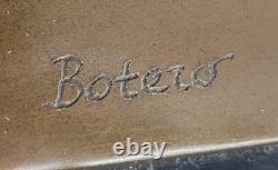 Chair Mâle Guardian Ange Winged Sculpture Statue Ancien 100% Véritable en Bronze