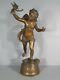 Cupidon Angelot Amour Putto Sculpture Ancienne En Bronze Signée Charles Anfrie