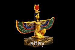 DÉESSE ISIS ANCIENNE EGYPTIENNE Statue de la déesse ailée Isis Sculpture fait