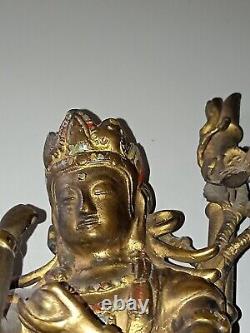 DIVINITÉ INDIENNE statue bronze ancienne