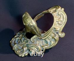 D 19ème ancien mascaron billard bronze sculpture 19cm630g bouche pivotante femme