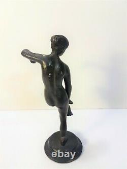 Danseuse nue sculpture statue ancienne
