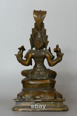 Déesse Mariamman ancienne en bronze Inde Hindouisme H14cm india old