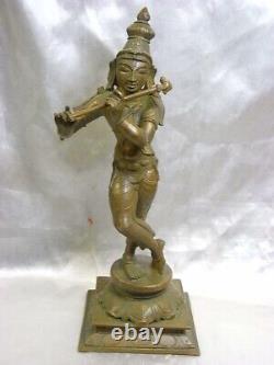 Deesse Shiva Bronze Ancien Bouddha Debout Sculpture Statue Asiatique Buddha Inde