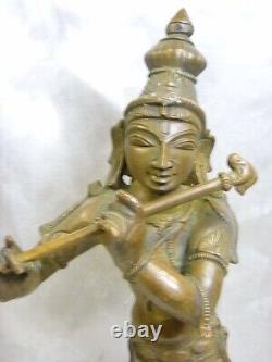 Deesse Shiva Bronze Ancien Bouddha Debout Sculpture Statue Asiatique Buddha Inde