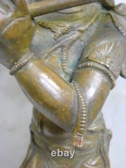 Deesse Shiva Bronze Ancien Bouddha Debout Sculpture Statue Asiatique Buddha Inde