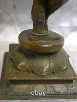 Deesse Shiva Bronze Ancien Bouddha Debout Sculpture Statue Asiatique Buddha Inde