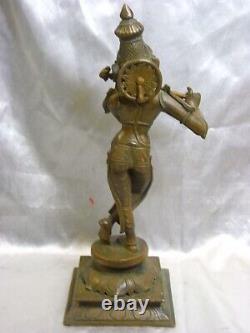 Deesse Shiva Bronze Ancien Bouddha Debout Sculpture Statue Asiatique Buddha Inde