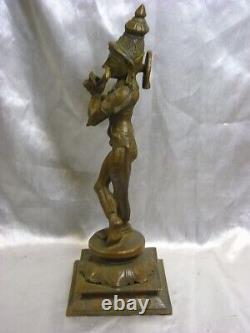 Deesse Shiva Bronze Ancien Bouddha Debout Sculpture Statue Asiatique Buddha Inde