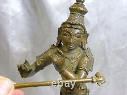 Deesse Shiva Bronze Ancien Bouddha Debout Sculpture Statue Asiatique Buddha Inde