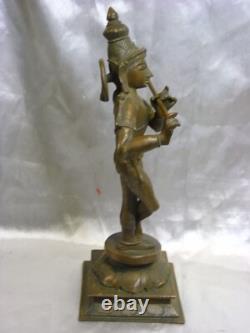 Deesse Shiva Bronze Ancien Bouddha Sculpture Statue Asiatique Buddha Inde