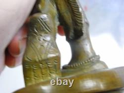 Deesse Shiva Bronze Ancien Bouddha Sculpture Statue Asiatique Buddha Inde
