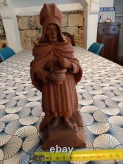 Dieppe terre cuite Ancienne Femme De Pêcheur, Signée Illisible Et Datée 1875