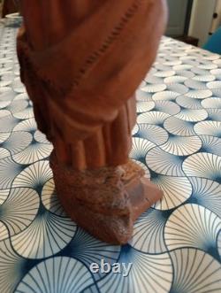 Dieppe terre cuite Ancienne Femme De Pêcheur, Signée Illisible Et Datée 1875