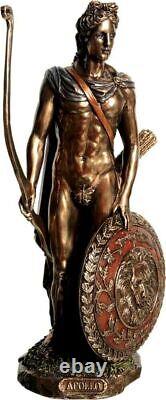 Dieu grec ancien de la musique Apollon statue en bronze coulé à froid 30