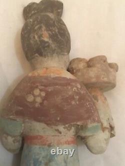 Dynastie Tang Chinese antique très belle statue ancienne chinoise