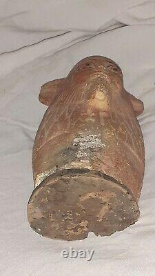 ÉGYPTE Statue Ancienne grand fragment d OUSHEBTI en terre cuite
