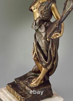 EMMANUEL VILLANIS Bronze ancien Bohémienne