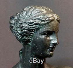 E superbe sculpture statuette ancienne buste Vénus métal 2.6kg26cm femme
