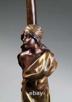Emmanuel Villanis Sculpture L'Otage bronze ancien circa 1890