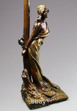 Emmanuel Villanis Sculpture L'Otage bronze ancien circa 1890