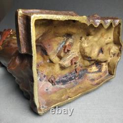 Emmanuel Villanis Sculpture L'Otage bronze ancien circa 1890