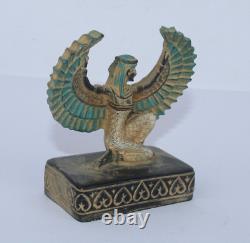 Ensemble Ailé Ancienne Statue Pharaonique Égyptienne Antique Egycom (i0)