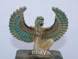 Ensemble Ailé Ancienne Statue Pharaonique Égyptienne Antique Egycom (i0)