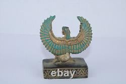 Ensemble Ailé Ancienne Statue Pharaonique Égyptienne Antique Egycom (i0)