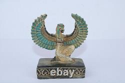 Ensemble Ailé Ancienne Statue Pharaonique Égyptienne Antique Egycom (i0)