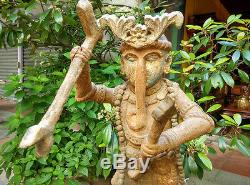 Exceptionnel ancien Ganesh en Papier mâché du Bengale Inde 19e