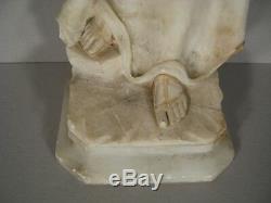 Femme Guerrière Sculpture Ancienne En Albtre Signée Cipriani / Statue Cipriani