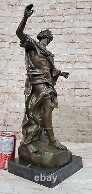Figurine Bronze Sculpture Statue Original Dino Decarlo Homme Ancien Royal Solde