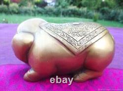 Figurine porc en bronze ancienne