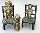 Figurines Anciennes Bronze De Vienne  Xix&egrave;me Collection Enfants Miniatures