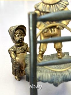 Figurines Anciennes Bronze De Vienne  XIXème Collection enfants Miniatures