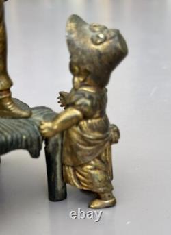 Figurines Anciennes Bronze De Vienne  XIXème Collection enfants Miniatures