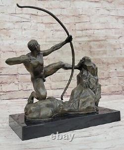 Fin Ancien Romain Bronze Statue 1st Siècle Figurine Grec Dieu Apollo Mâle Chair