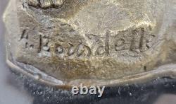 Fin Ancien Romain Bronze Statue 1st Siècle Figurine Grec Dieu Apollo Mâle Chair